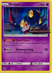 Seviper SM46 Wave Holo STAFF Promo - SM3 Burning Shadows Prerelease